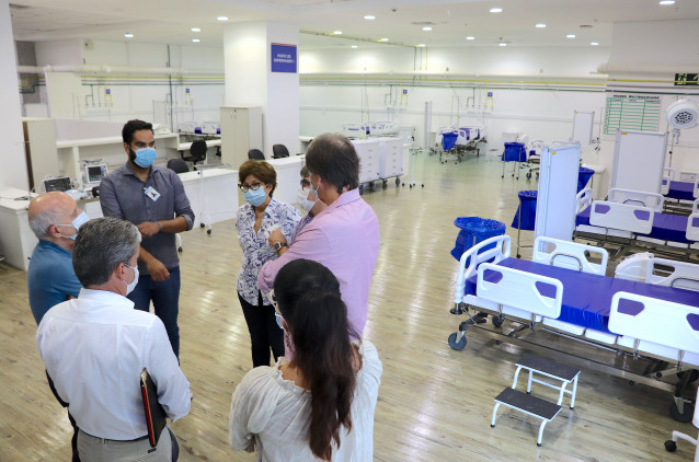 Superintendente, conselheiros e gestores da OSID  visitam hospital de campanha na Arena Fonte Nova