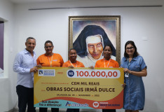 Obras Sociais Irmã Dulce recebem doação do Atakarejo