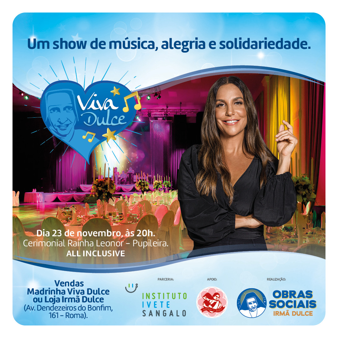 Ivete Sangalo será a atração da nova edição do Viva Dulce